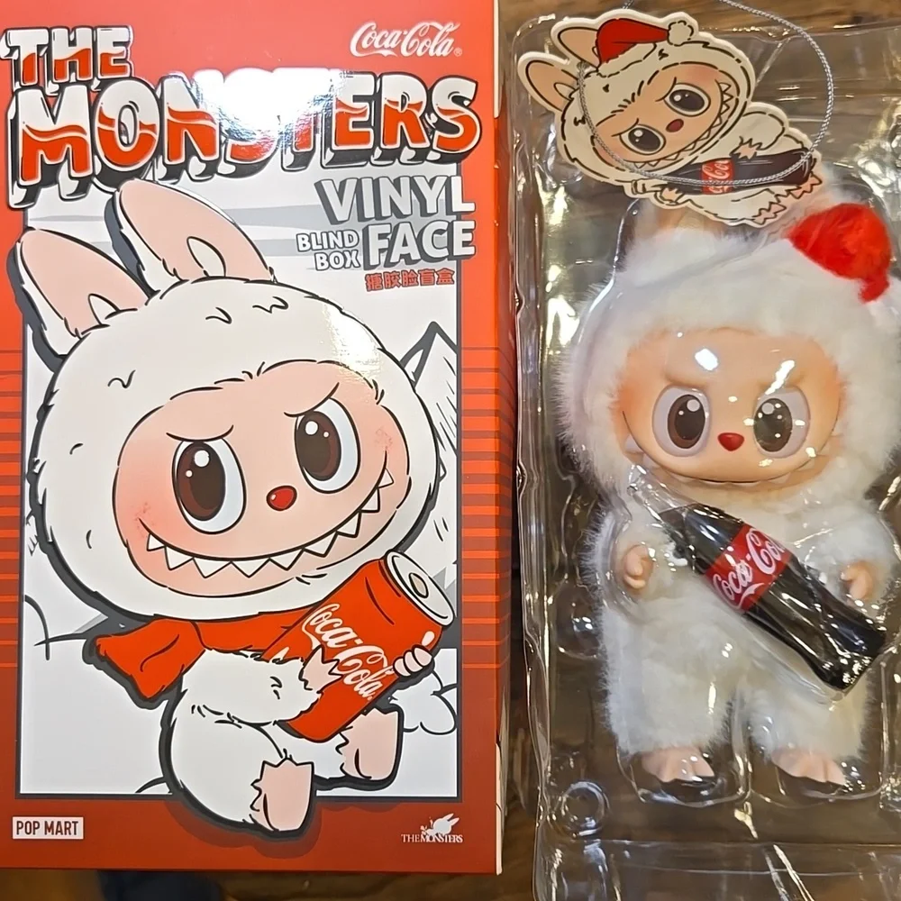 ONE (1) - POP MART Coca Cola The Monster Vinyl Face (Key Chain/Charm)